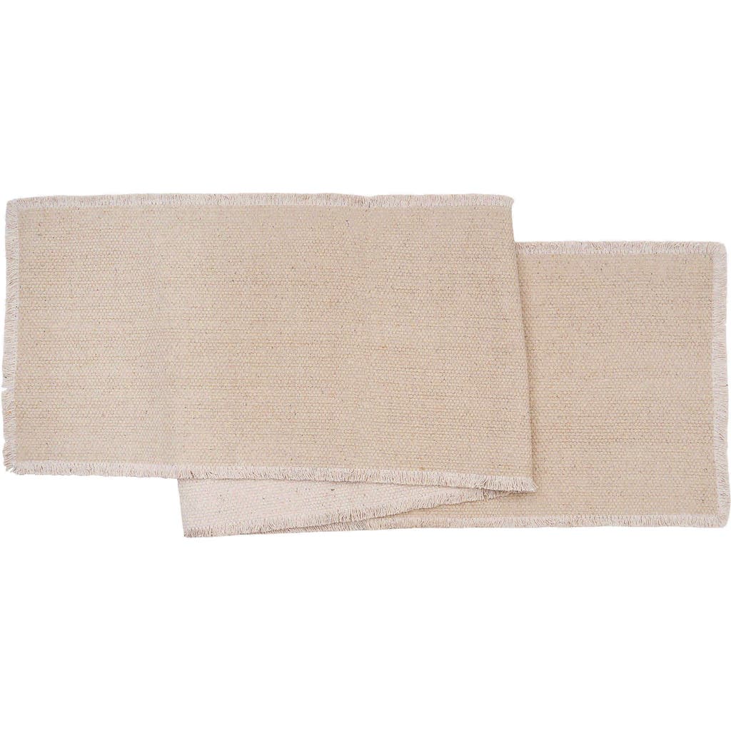 C & F Home C&f Home Fringed Sand Table Runner 14" X 72" In Nude