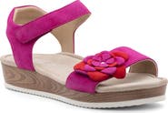 ara Flower Ankle Strap Sandal