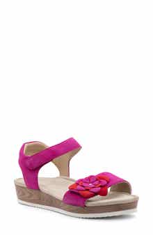 ara Flower Ankle Strap Sandal