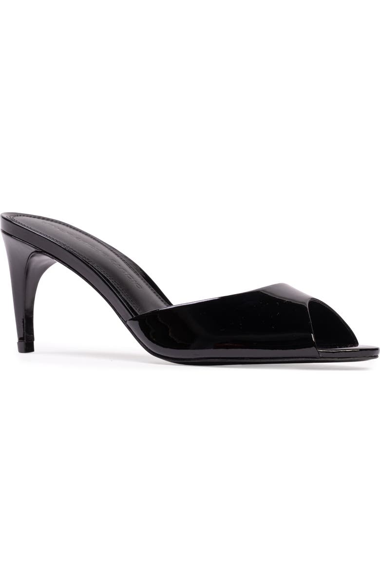 BLACK SUEDE STUDIO Jazz 70 Mule, Alternate, color, Black Patent Leather