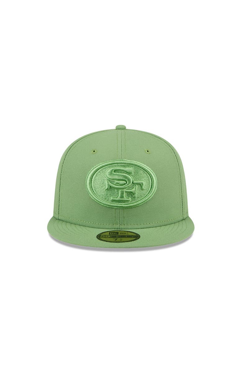 New Era Men's New Era Green San Francisco 49ers Color Pack 59FIFTY Fitted Hat, Alternate, color,