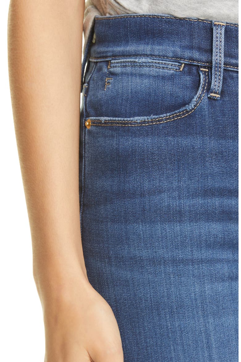 Le Pixie High Waist Flare Jeans, Alternate, color, LUPINE