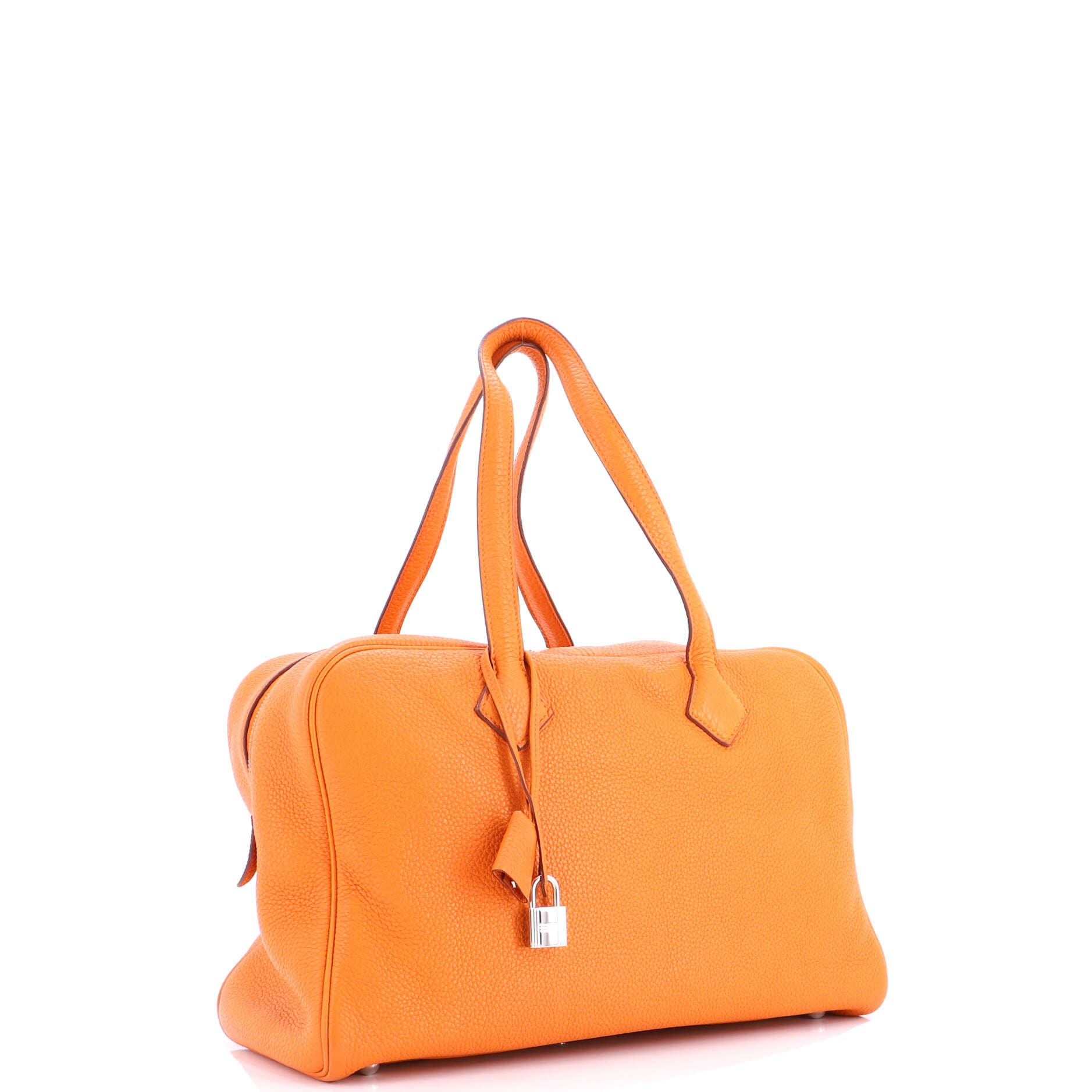 Pre-Owned Hermes Victoria II Bag Clemence 35, Alternate, color, Orange H