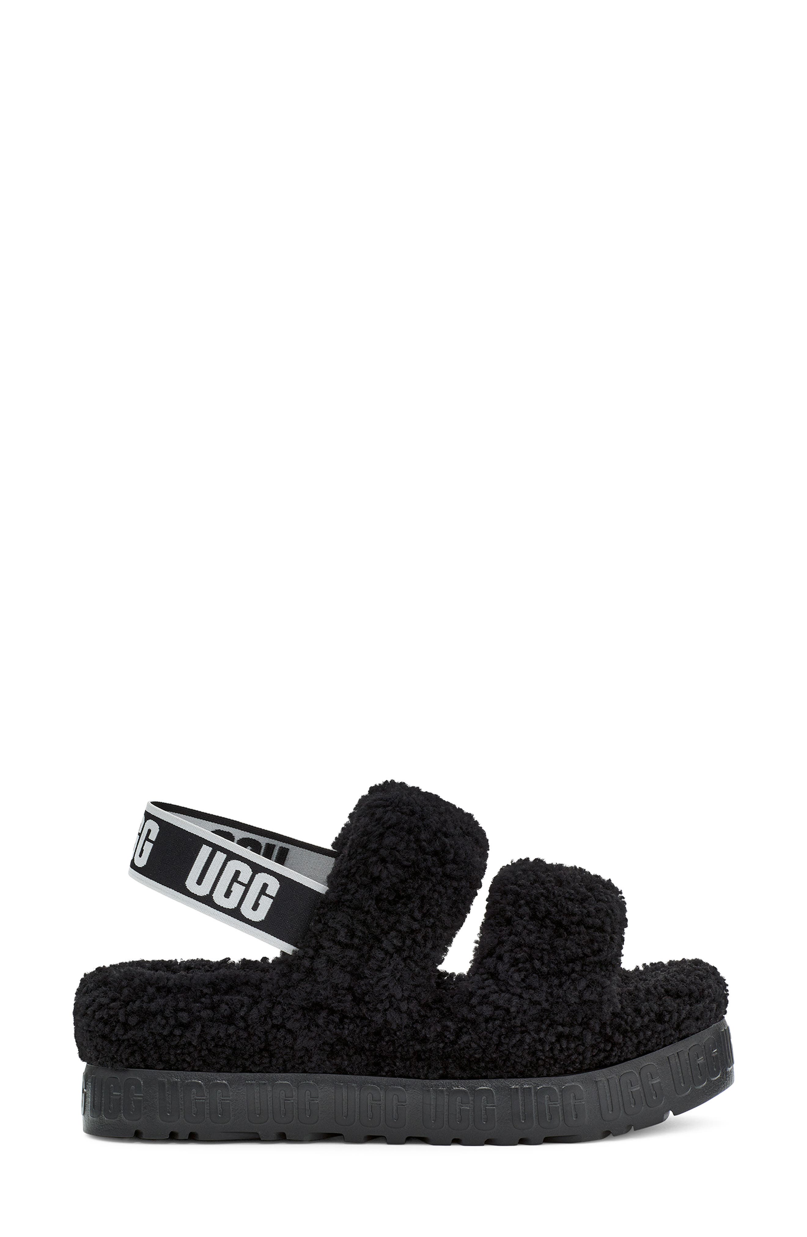 UGG<sup>®</sup> Oh Fluffita Genuine Shearling Slingback Sandal, Alternate, color, 