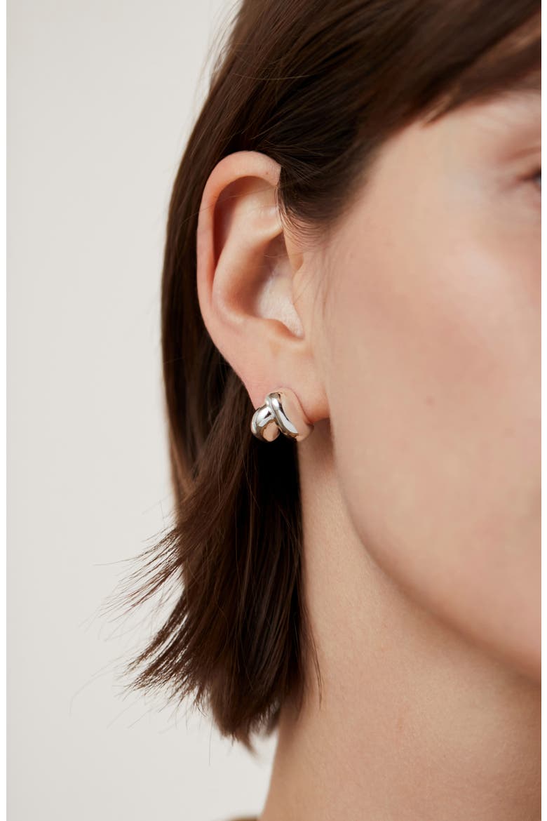 Beatrix Earrings, Alternate, color, HIGH POLISH SILVER