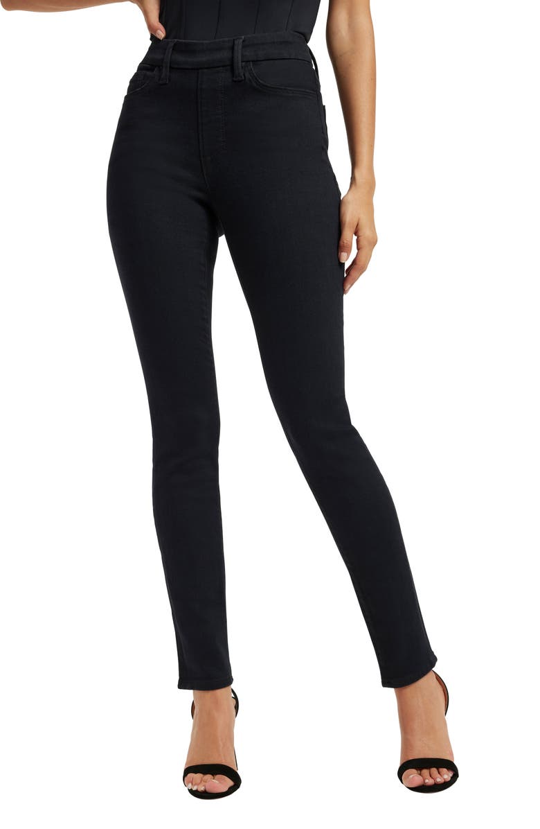 Good American Pull-On Skinny Jeans, Main, color,