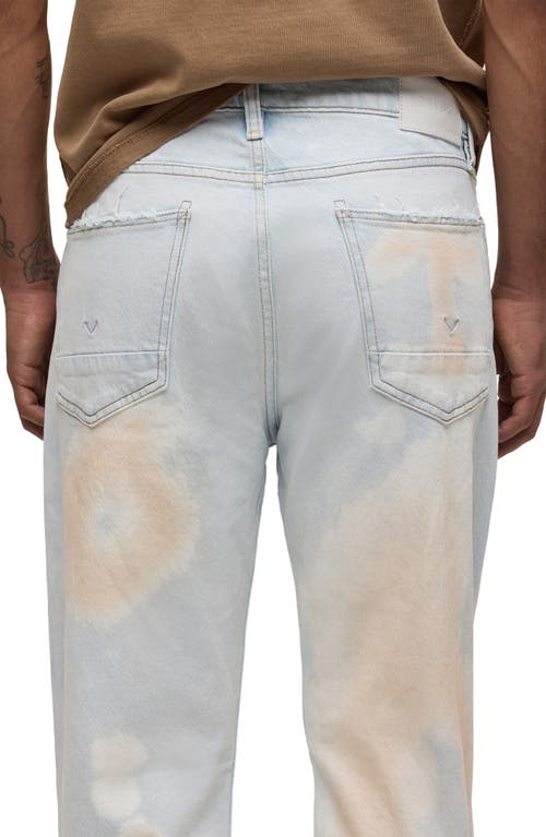 Hudson Wes Classic Straight Fit Jeans In Bleached Cloud