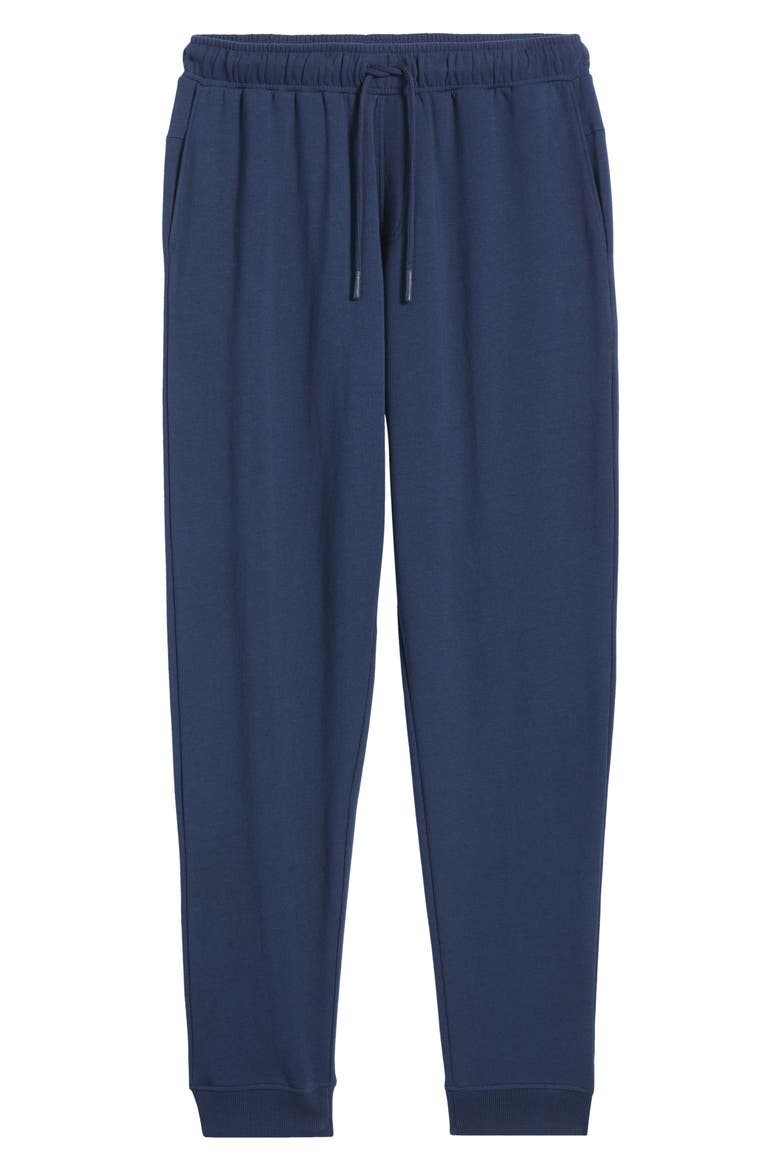 Oasis Organic Cotton Blend Joggers, Main, color, NAVY