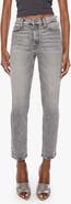 MOTHER The Dazzler Mid Rise Ankle Slim Straight Leg Jeans