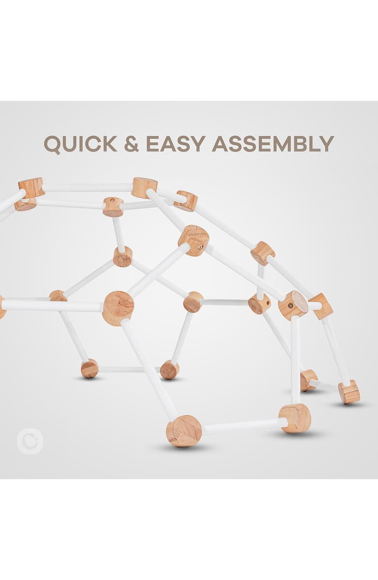 Comfy Cubs Wooden Climber for Kids, Alternate, color, White