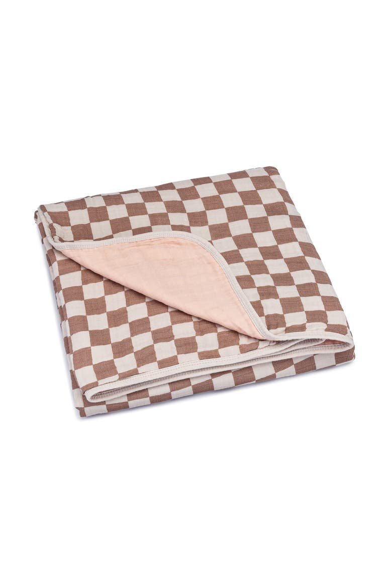 Muslin Quilt, Main, color, Rosewood Checker