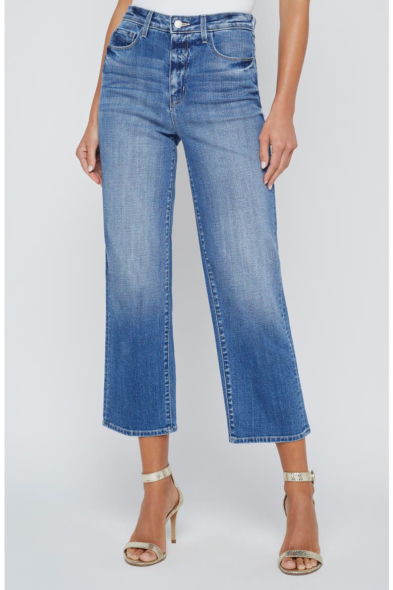 June High Waist Crop Stovepipe Jeans, Main, color, HUXLEY