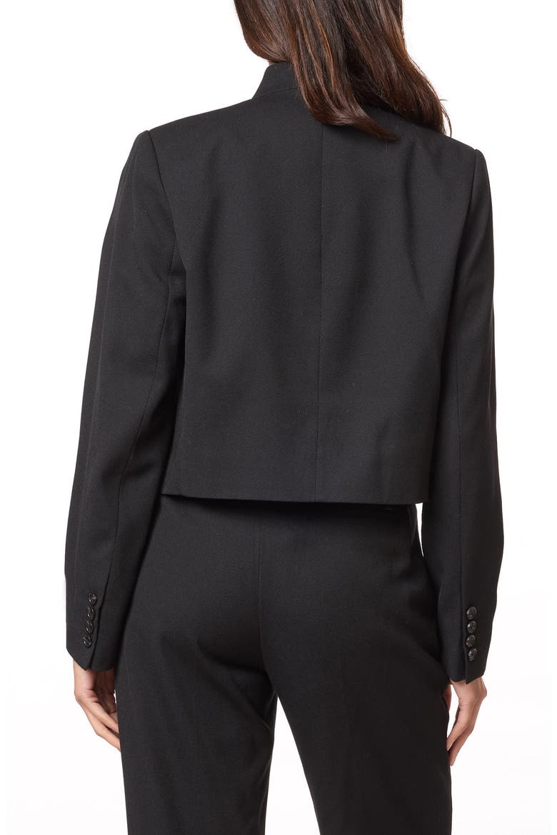 Tailored Crop Jacket, Alternate, color, EVENING BLACK