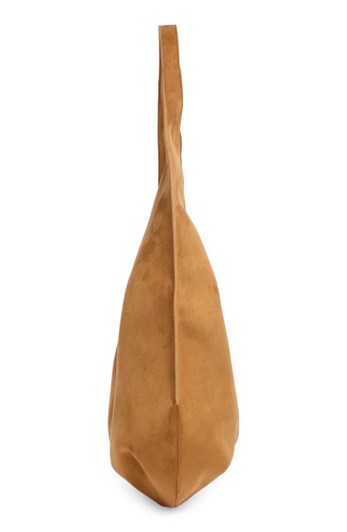 Jw Pei Dara Faux Suede Hobo Bag In Yellowish Brown