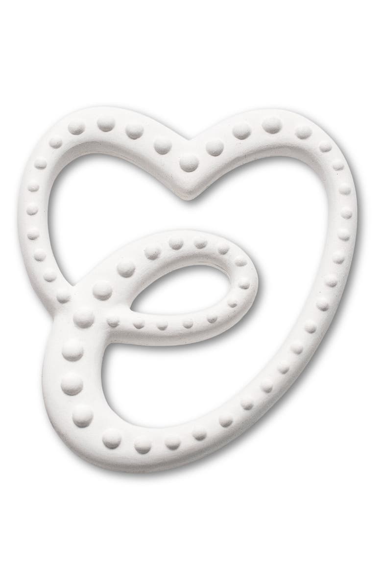 ETTA LOVES Kids' Sensory Rubber Teether, Main, color, White