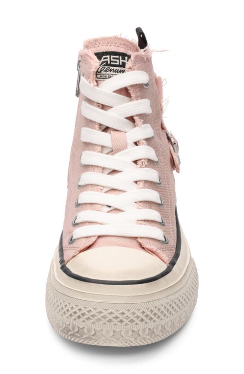 Ash Rage Bis High Top Platform Sneaker In Pink Salt