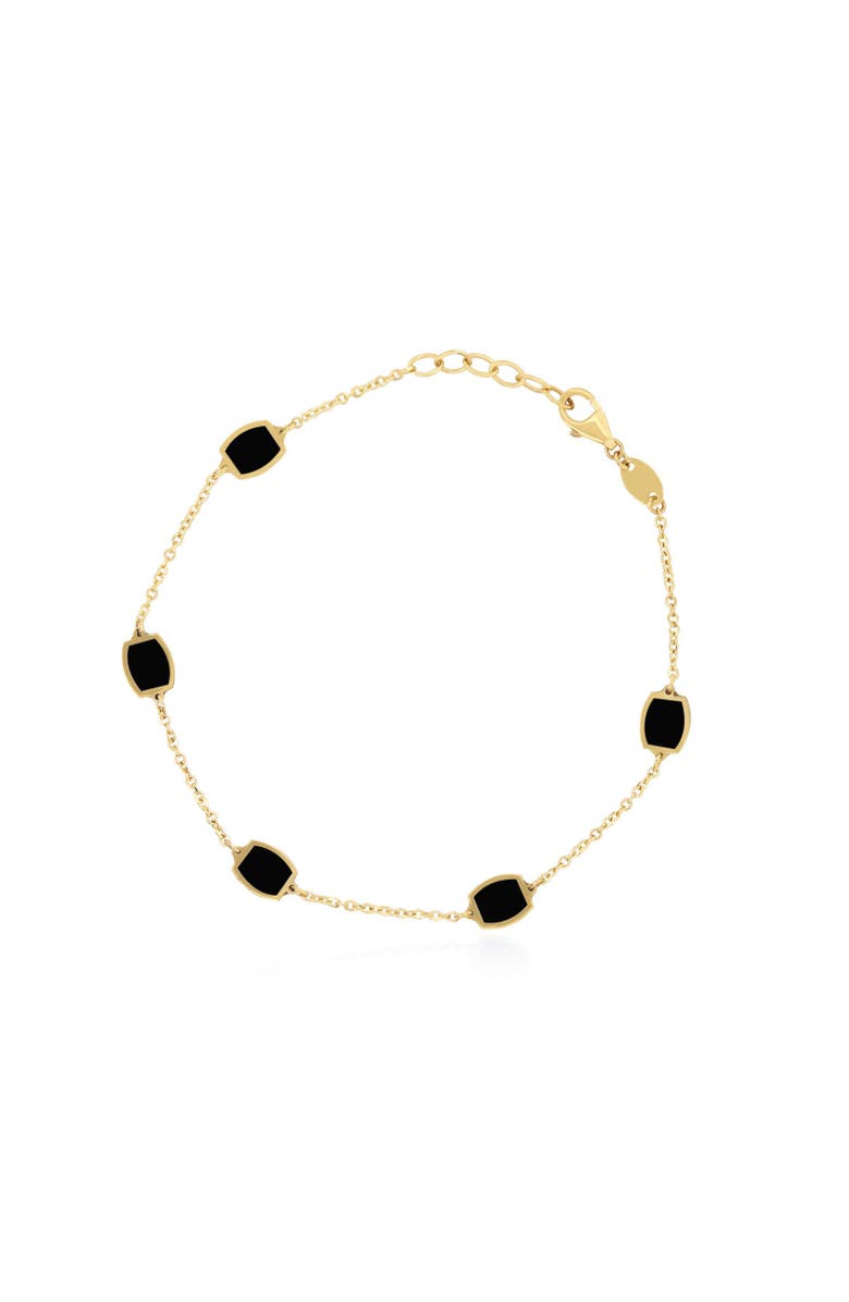 The Lovery Fine Jewelry Onyx Icon Bracelet, Main, color, Onyx