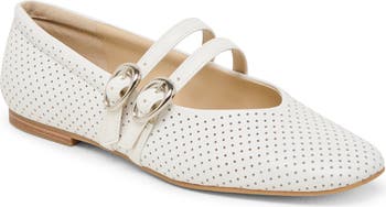 Alenia Perforated Mary Jane Flat