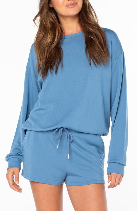 Surfing by Moonlight Embroidered Graphic Sweatshirt