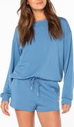 Roxy Surfing by Moonlight Embroidered Graphic Sweatshirt