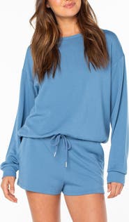 Roxy Surfing by Moonlight Embroidered Graphic Sweatshirt