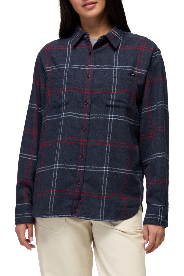Cabin Core Plaid Flannel Shirt, Main, color, NAUTICAL