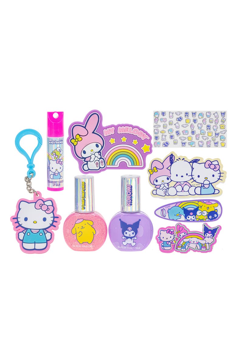 TOWNLEYGIRL Hello Kitty Double Puffy Cosmetic & Backpack Set, Alternate, color, Pink