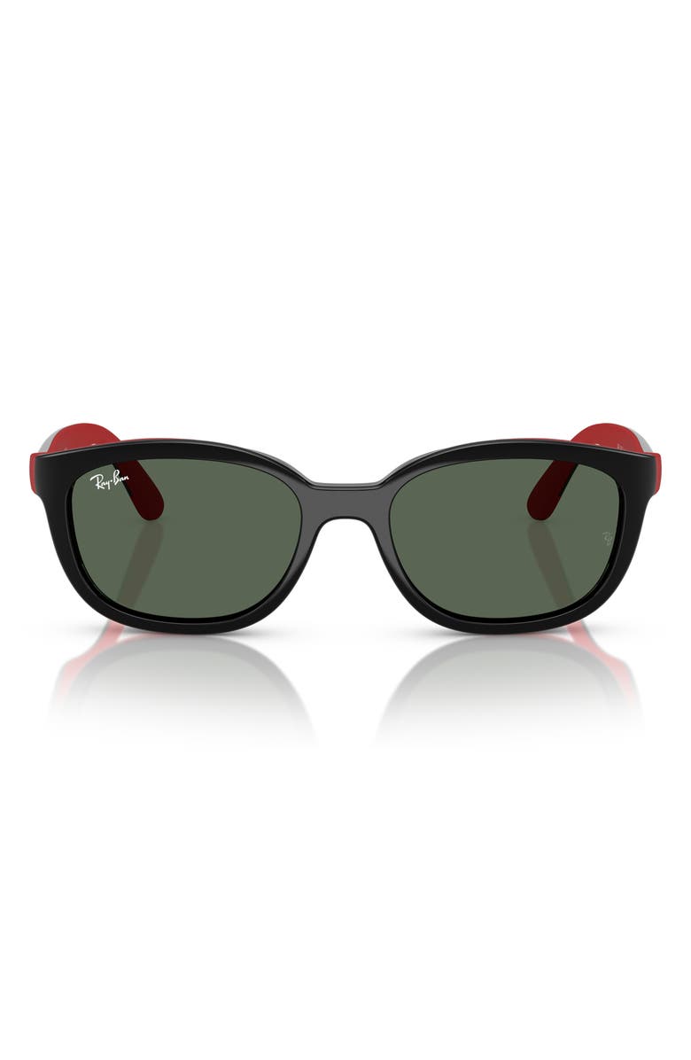 Ray-Ban Kids' 48mm Pillow Optical Glasses & Clip-On Sunglasses, Main, color, Dark Green