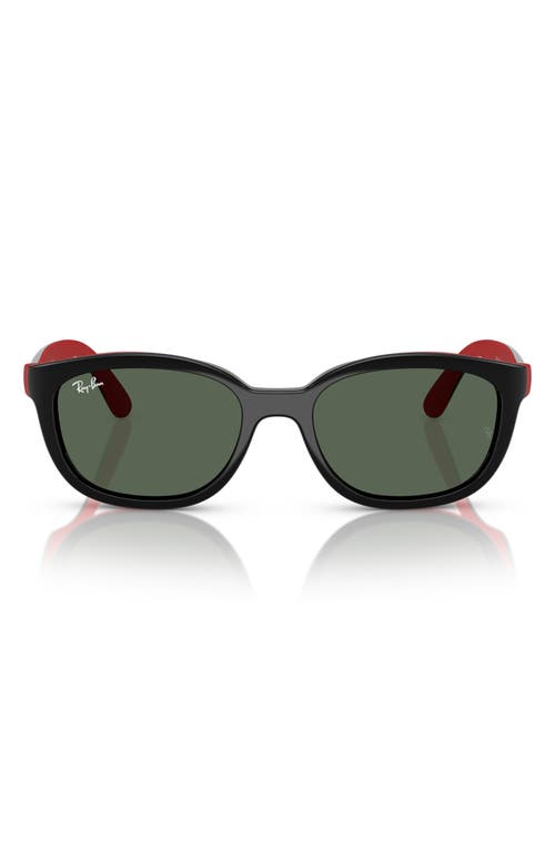 Ray Ban Ray-ban Kids' 48mm Pillow Optical Glasses & Clip-on Sunglasses In Dark Green