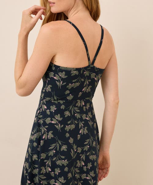 Pact Organic Cotton Fit & Flare Midi Dress In Multi