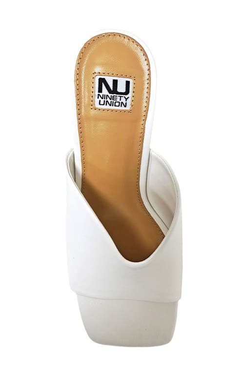 Ninety Union Gypsy Square Toe Mule In White