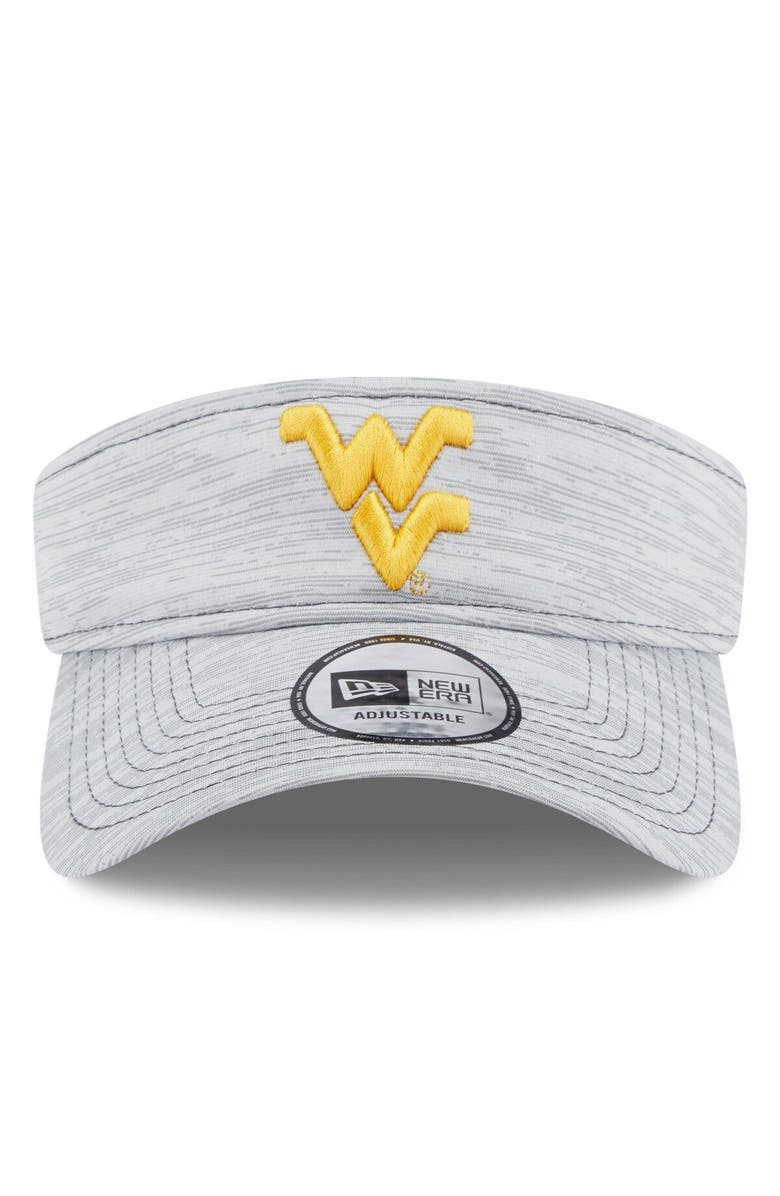 New Era Men's New Era Gray West Virginia Mountaineers Logo Adjustable Visor, Alternate, color, 