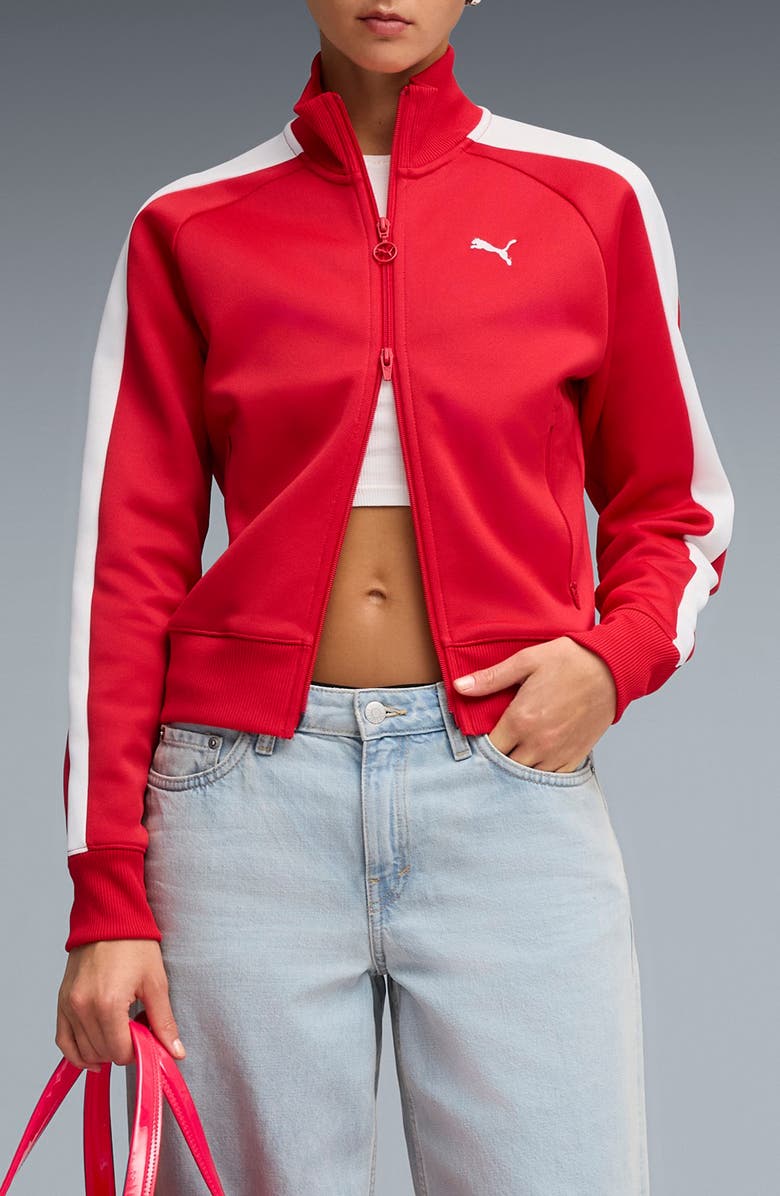PUMA T7 Always On Track Jacket, Main, color, Red