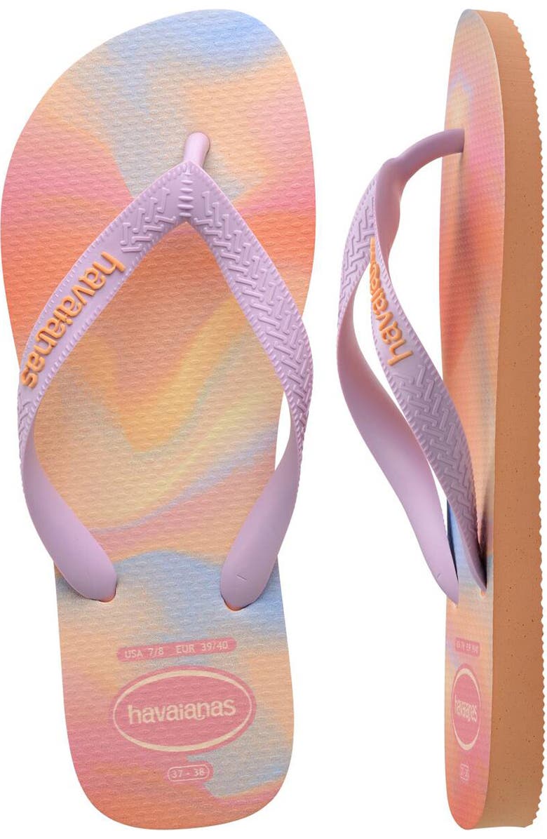 Havaianas Kids' Top Fashion Flip Flop, Alternate, color, Peach/Peach