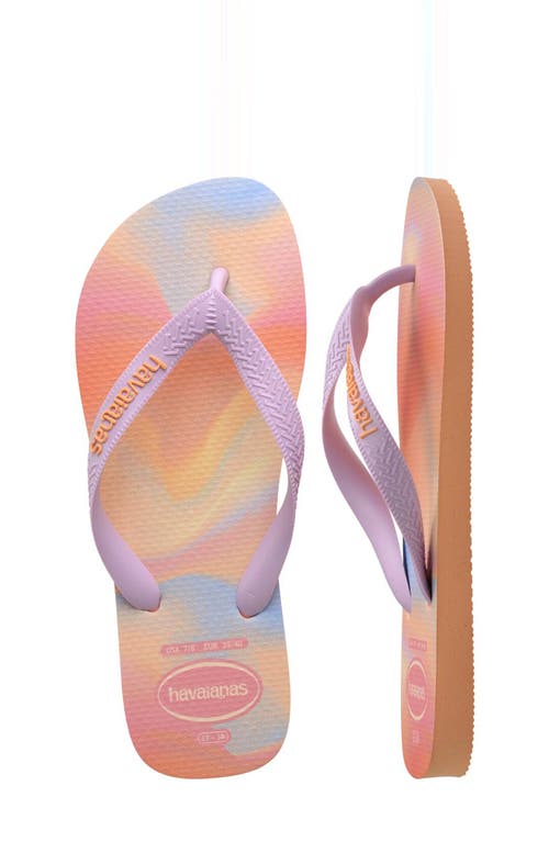 Havaianas Kids' Top Fashion Flip Flop In Peach/peach