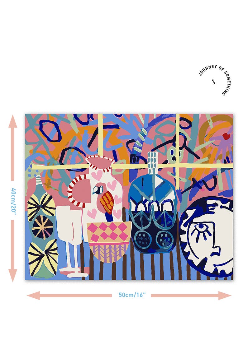 Paint By Numbers, Kitchen Window, DIY Painting Craft Kit, Alternate, color, Multicolored