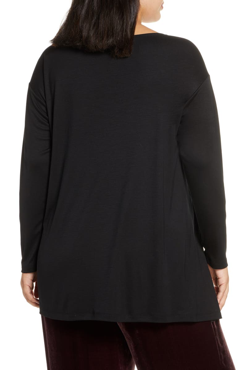 Eileen Fisher Ballet Neck Tencel<sup>®</sup> Lyocell Top, Alternate, color,