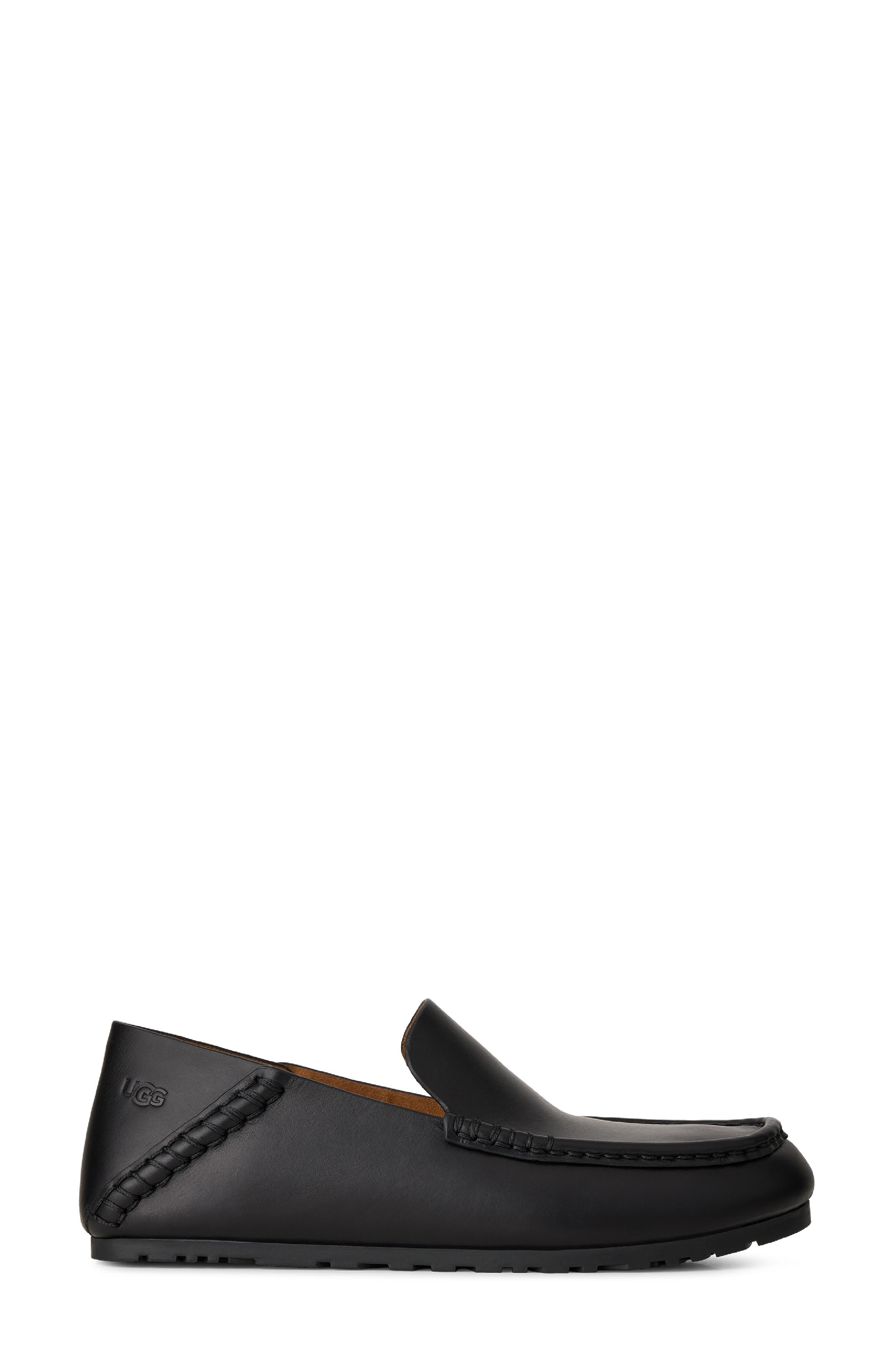 Eldrie Leather Loafer, Alternate, color, BLACK LEATHER