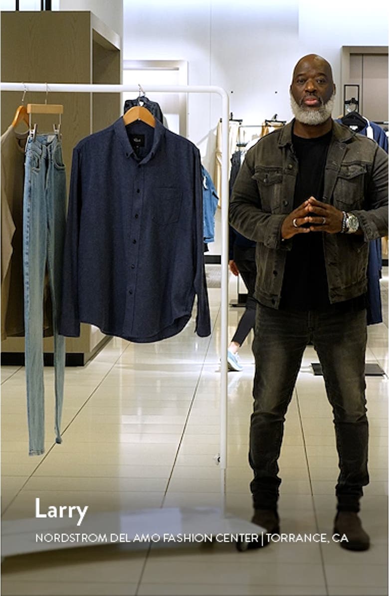 Runson Slim Fit Flannel Button-Down Shirt, sales video thumbnail