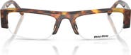 Miu Miu 51mm Gradient Rectangular Sunglasses