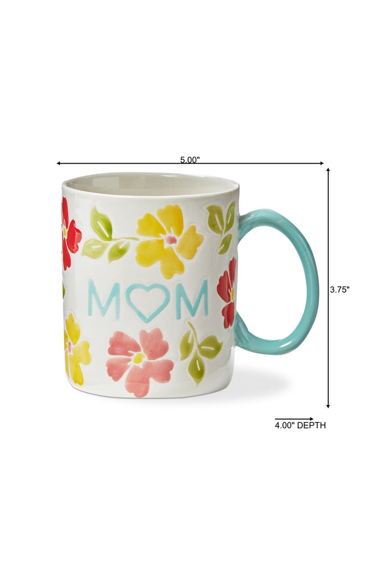 Mom Mug Multi Stoneware Spring, Alternate, color, White