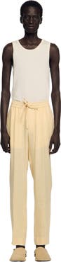 SANDRO Elasticated linen trousers