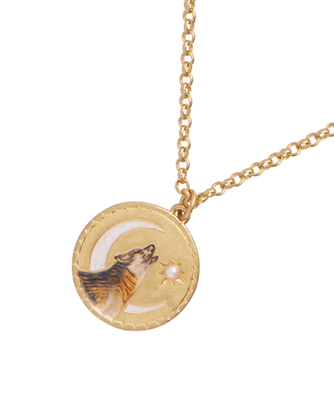 Wolf Spirit Guide Pendant Necklace