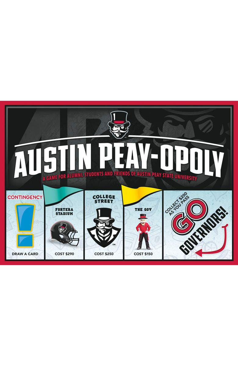 Late for the Sky University Austin Peayopoly Monopoly Board Game, Main, color, Multicolored