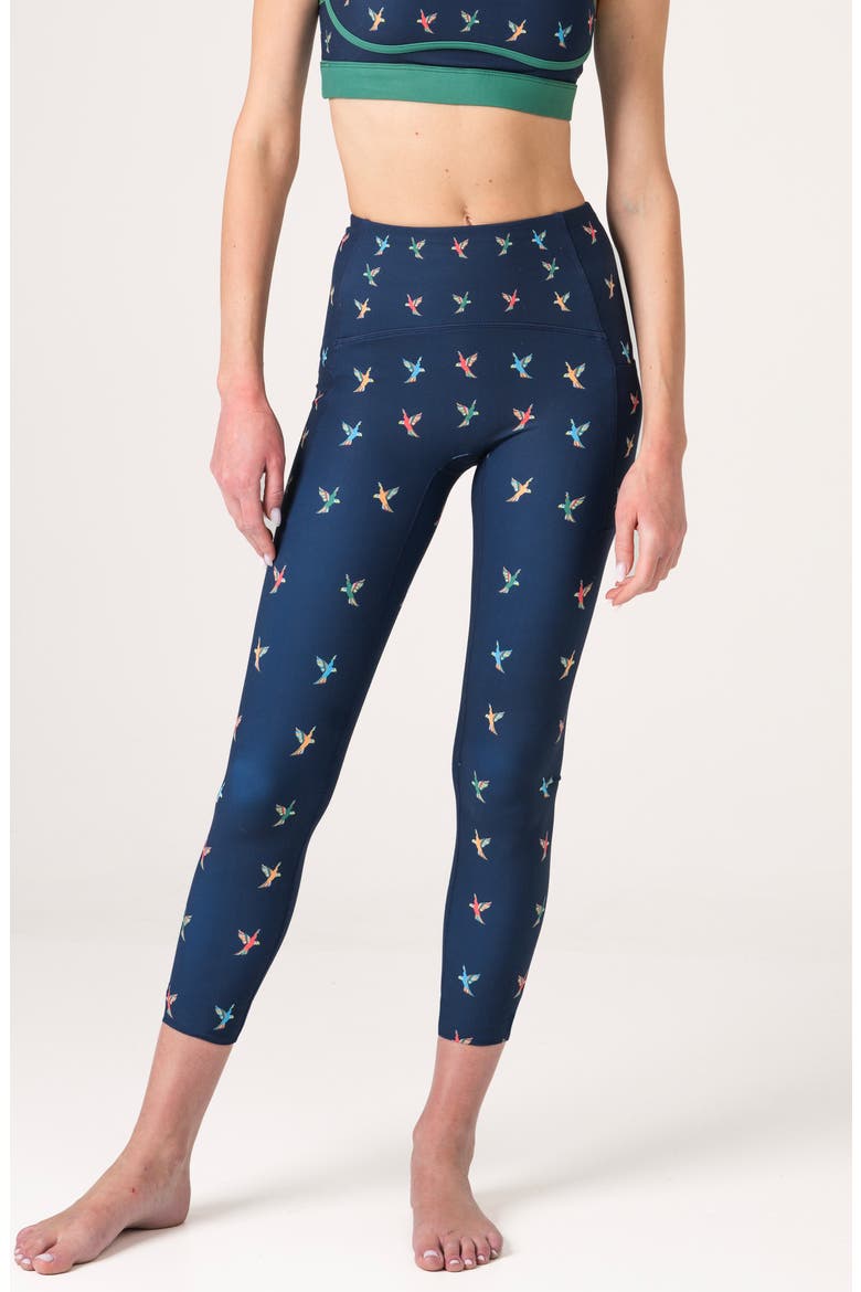 Freedom Wings High-Waisted 7/8 Leggings, Main, color, Blue