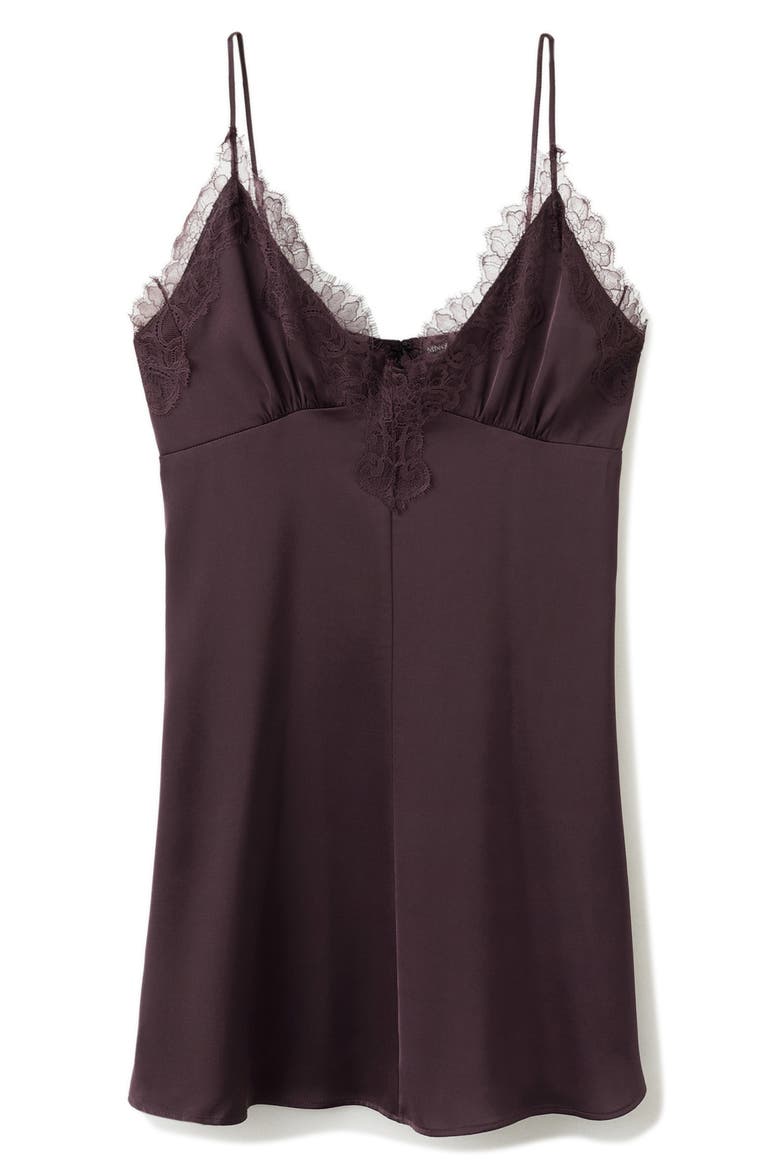 Satin Lace Dress, Alternate, color, LILAC