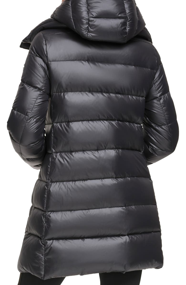 Calvin Klein Water Resistant Packable Hooded Puffer Coat with Removable Bib Insert, Alternate, color,