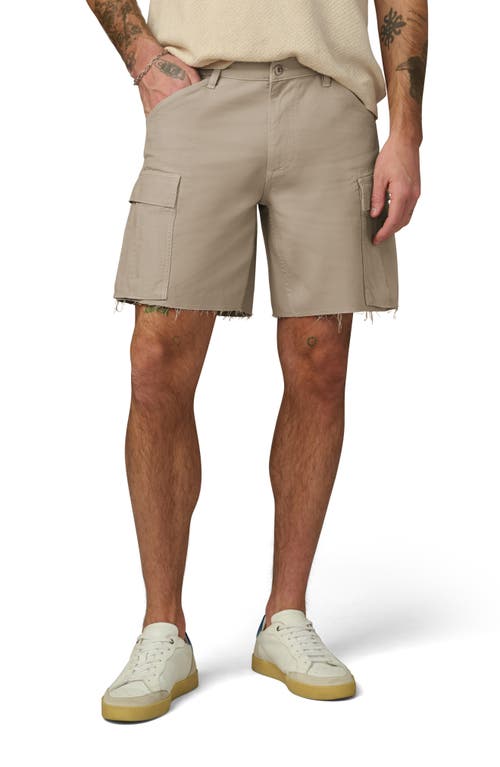 Joe's Mcarthur Raw Hem Cargo Shorts In Neutral