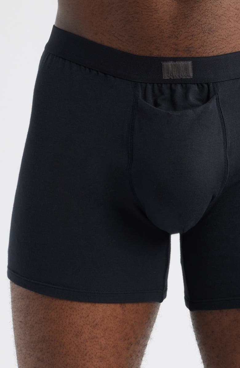 Lunya Stretch Modal Boxer Briefs, Alternate, color, Immersed Black