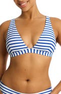 Sea Level Amalfi Triangle Bikini Top